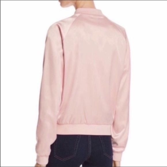 Aqua Embroidered Pink Bomber Jacket - Picture 2 of 14
